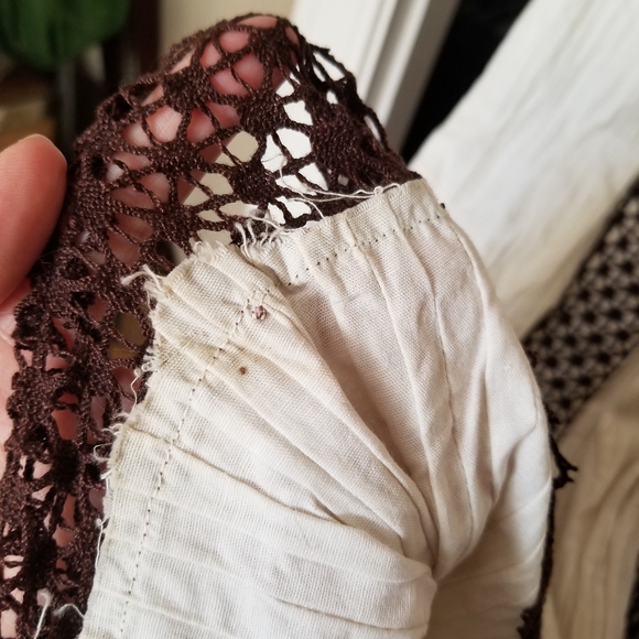 VTG Handmade Crochet Mexican Maxi Dress - Picture 8 of 14